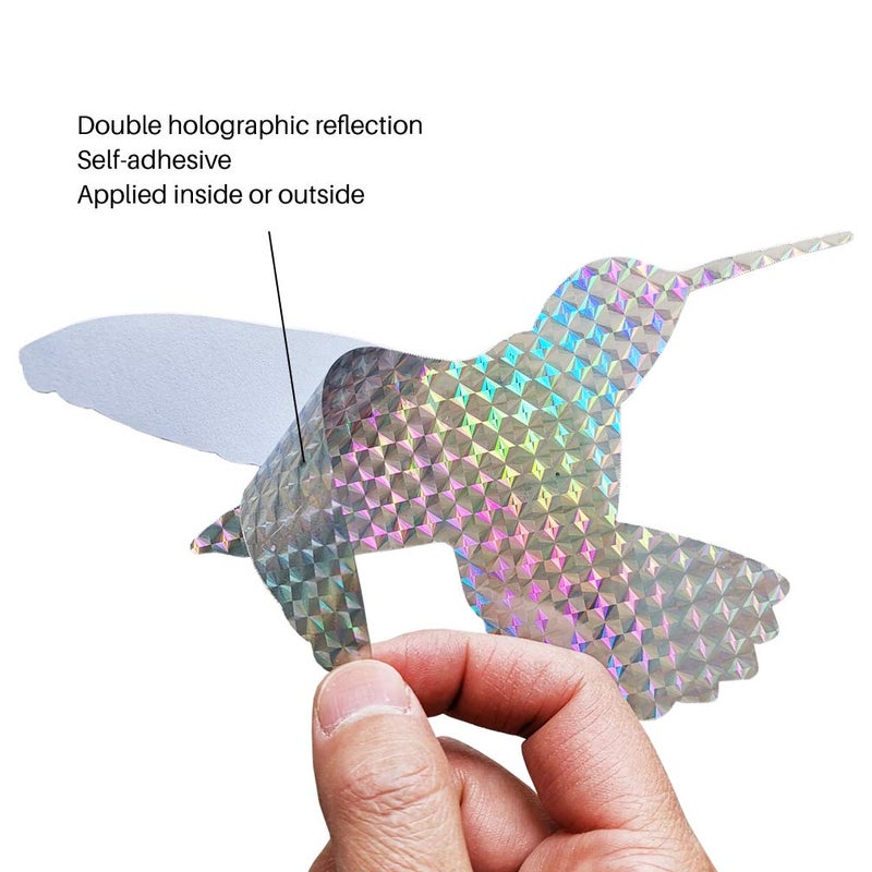 EACILLES Anti Collision Window Stickers - 14 Pieces, Stop Birds from Hitting Windows, Glass Window Decals Clings for Bird Strikes - Image 2
